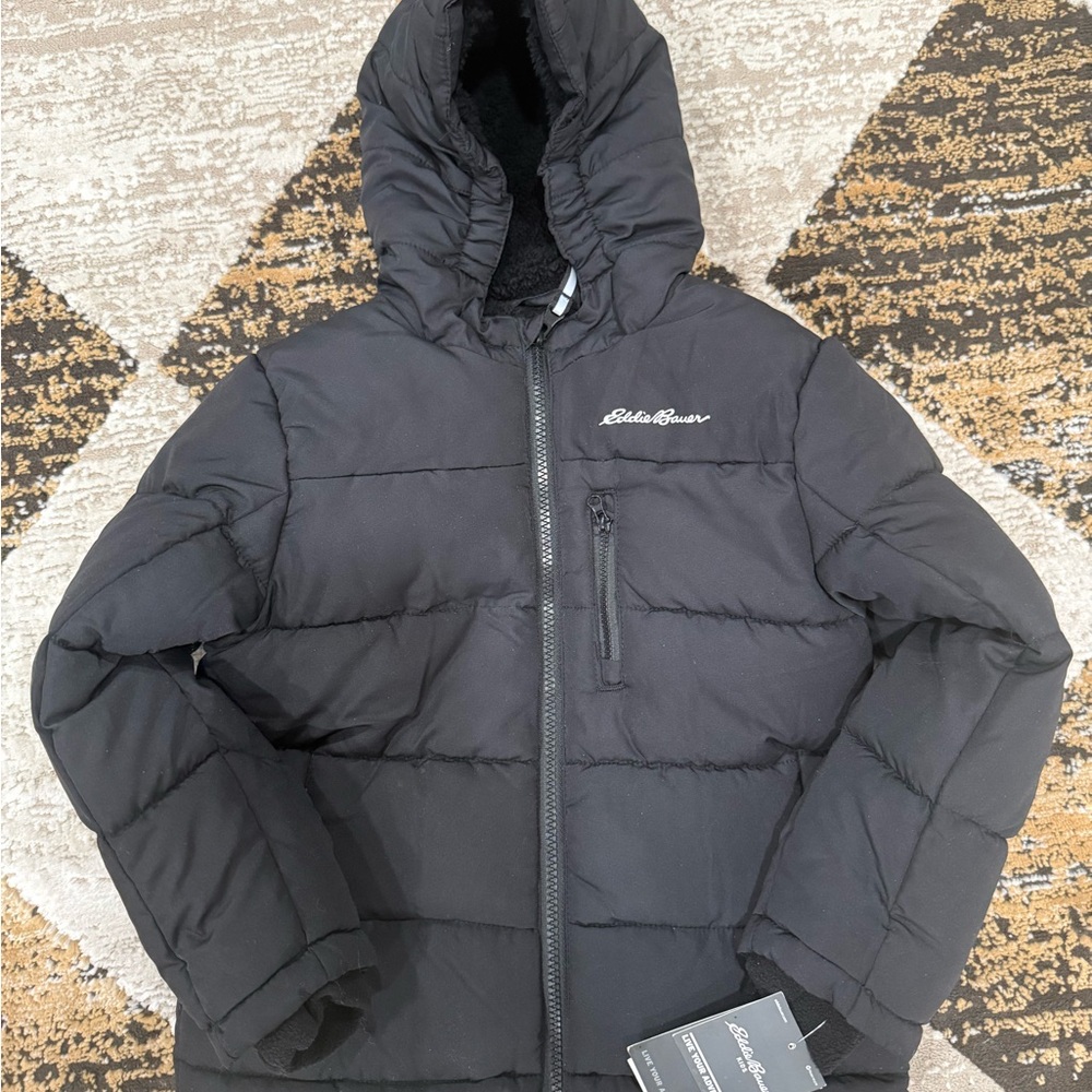 Eddie Bauer black puffer NWT